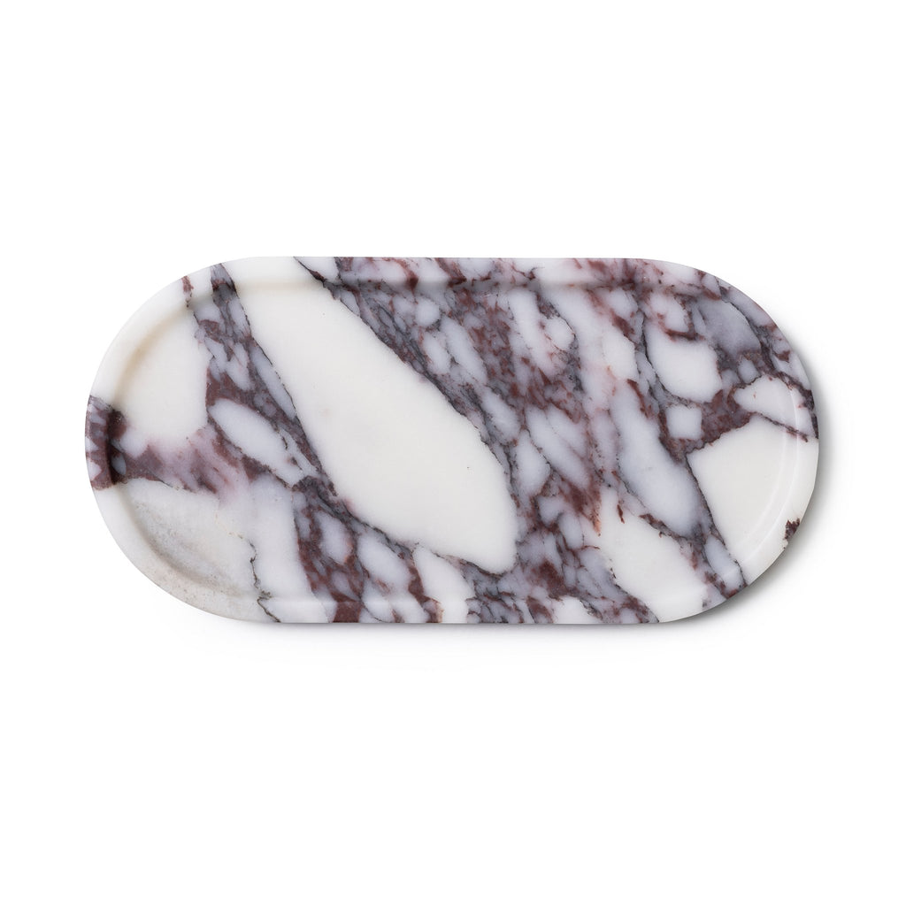 Marmer tray ovaal 30x15cm Calacatta