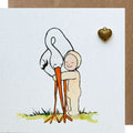 Ooievaar knuffel
