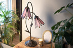 Tiffany Tafellamp 61 cm Bruin Roze polyresin Tiffany Bureaulamp