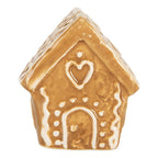 Kaarthouder Gingerbread house 5x4x6 cm Bruin Keramiek