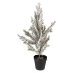 Mini Kunstkerstboom 20x20x60 cm Wit Kunststof
