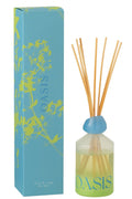 J-Line geurstokjes Oasis - Spring Ivy & Nerolia - glas - blauw - L