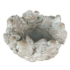 Bloempot Ø 27x12 cm Grijs Steen Plantenpot