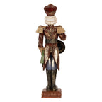 Kerstdecoratie Beeld Notenkraker 15x11x45 cm Rood Kunststof