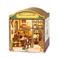DIY Miniature Scene 3D Boekwinkel met LED- verlichting- MDF