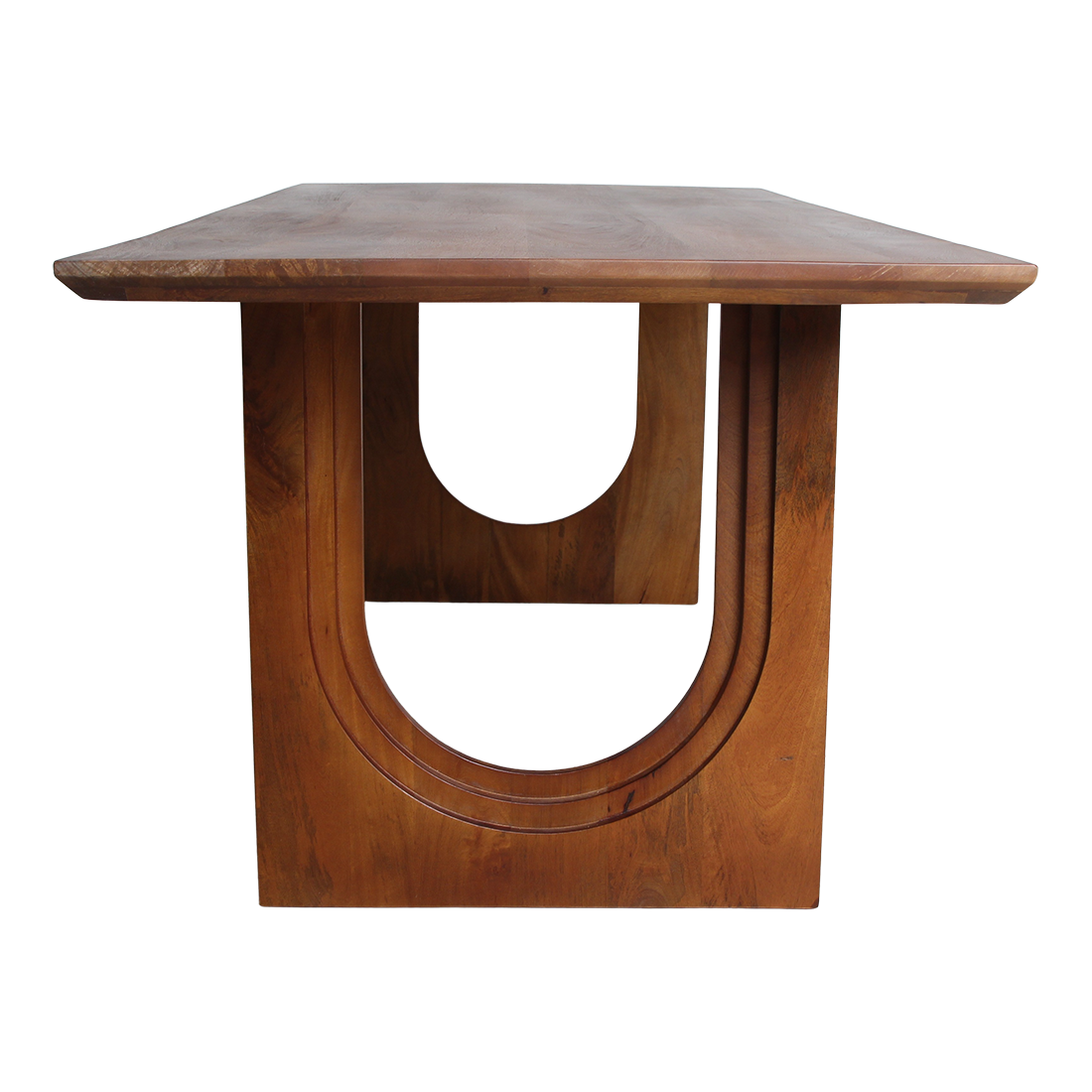 Bullnose Chamfered mangohouten eettafel Arch