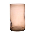 Dented Straight Vaas beige h25 d15