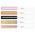 Ethnic Hearts Ribbon cadeaulabels - 100 stuks