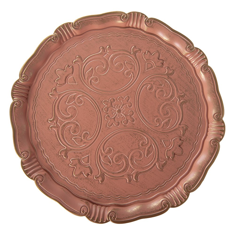 Taartplateau op Voet Ø 33x14 cm Roze Kunststof