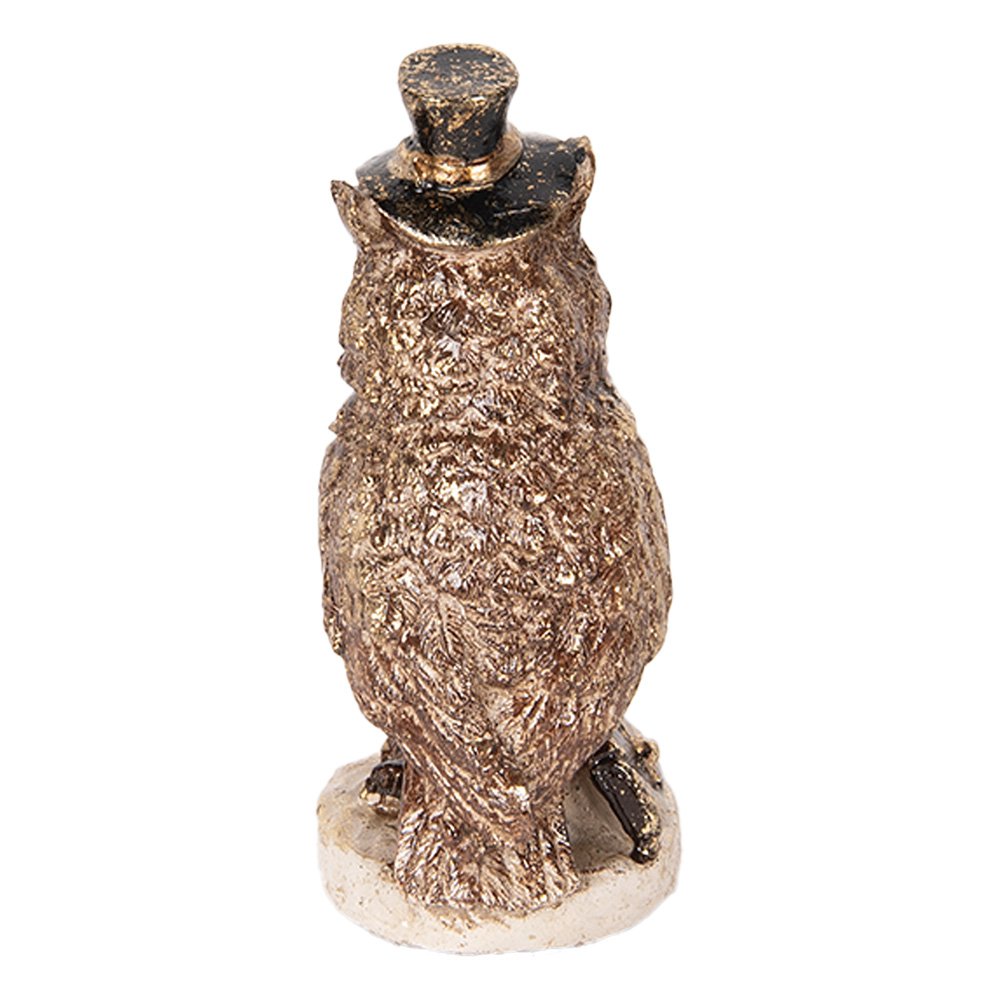 Decoratie Beeld Uil 14 cm Bruin Kunststof