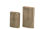J-Line vaas - aluminium - goud - large