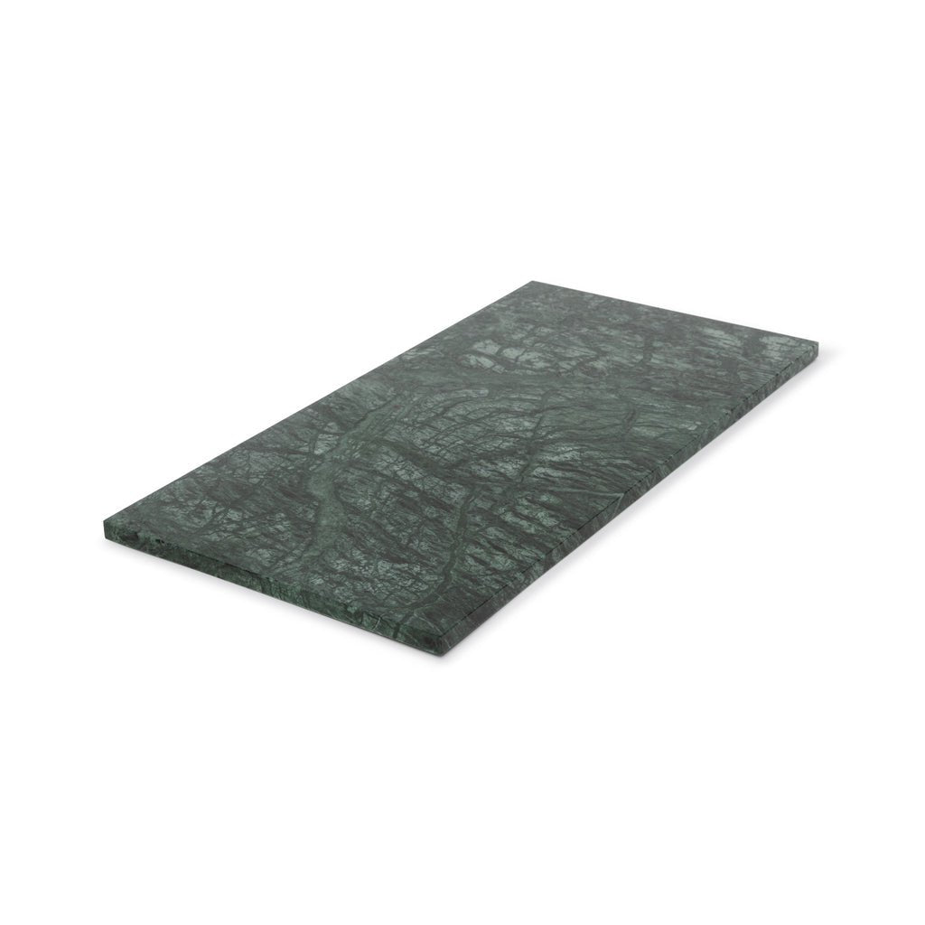 Marmer dienblad rechthoek L groen 20x40cm