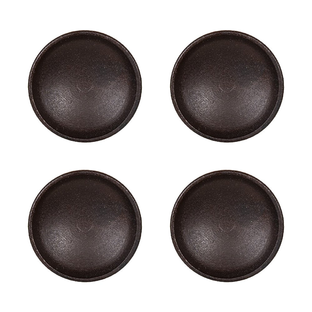 Deurknop set van 4 Ø 3 cm Bruin ijzer Meubelknop