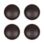 Deurknop set van 4 Ø 3 cm Bruin ijzer Meubelknop