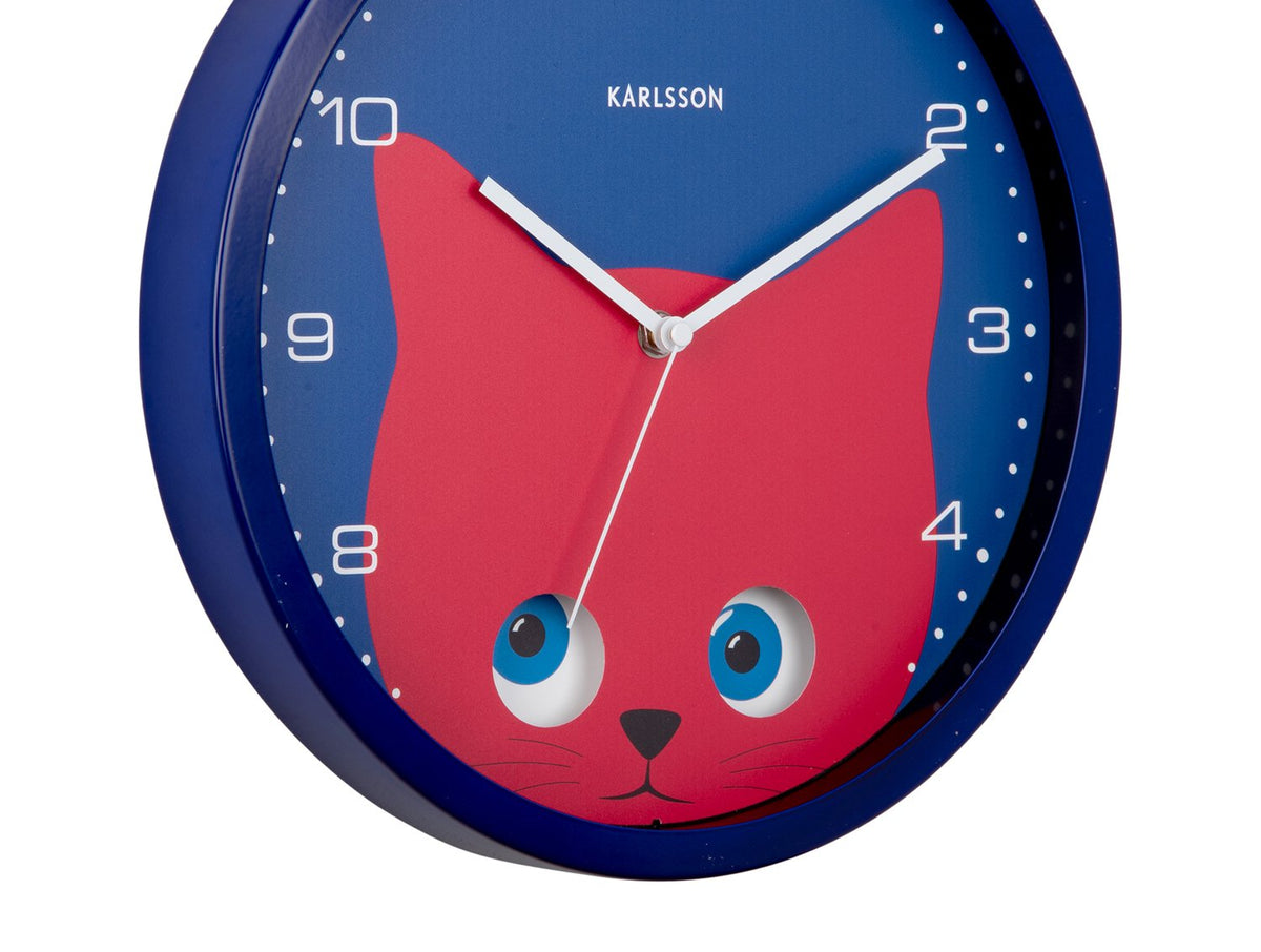 Wandklok Kiekeboe Kat