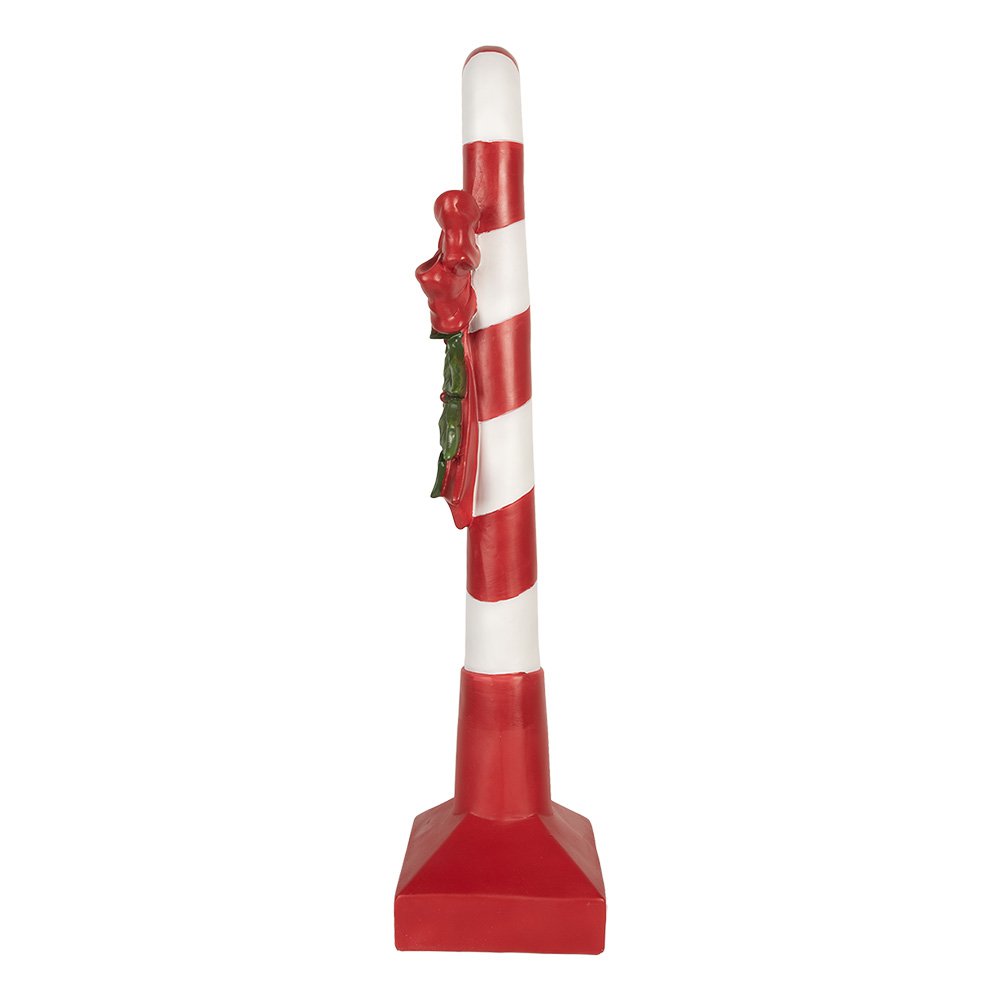 Kerstdecoratie Zuurstok 25x18x83 cm Rood Kunststof