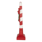 Kerstdecoratie Zuurstok 25x18x83 cm Rood Kunststof