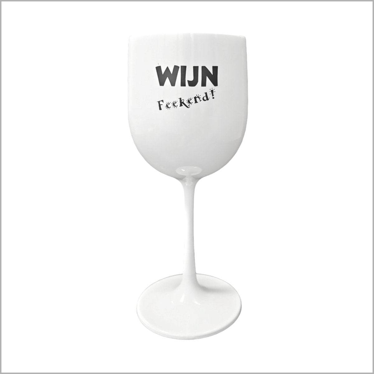 Luxe kunststof wijnglazen – Wijn feekend
