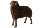 J-Line decoratie Schaap Hoorns - polyresin - bruin