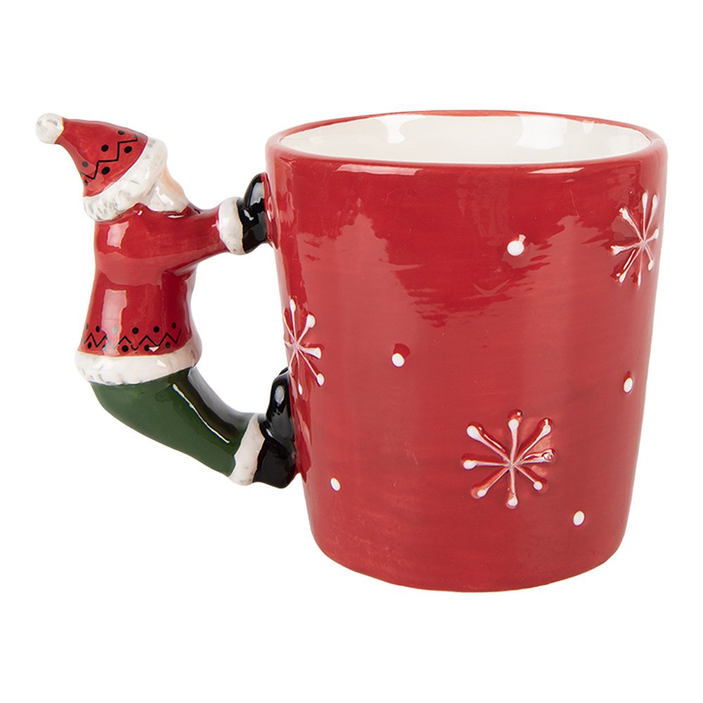 Mok Kerstman 400 ml Rood Keramiek