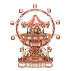 Inspirebox, 3D DIY Houten Puzzel, Muziekdoos, Surprise Amusement Park, LF09, 28,3 x 20,3 x 35,7 cm