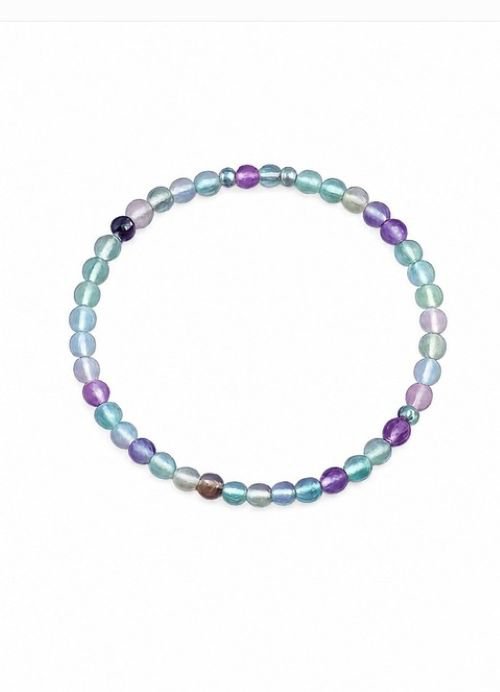 Dames armband Fluoriet 4 mm