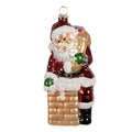 Kersthanger Kerstman 12 cm Rood Glas Kerstboomversiering