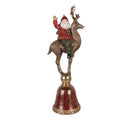 Decoratie Beeld Kerstman 24x20x63 cm Bruin Kunststof