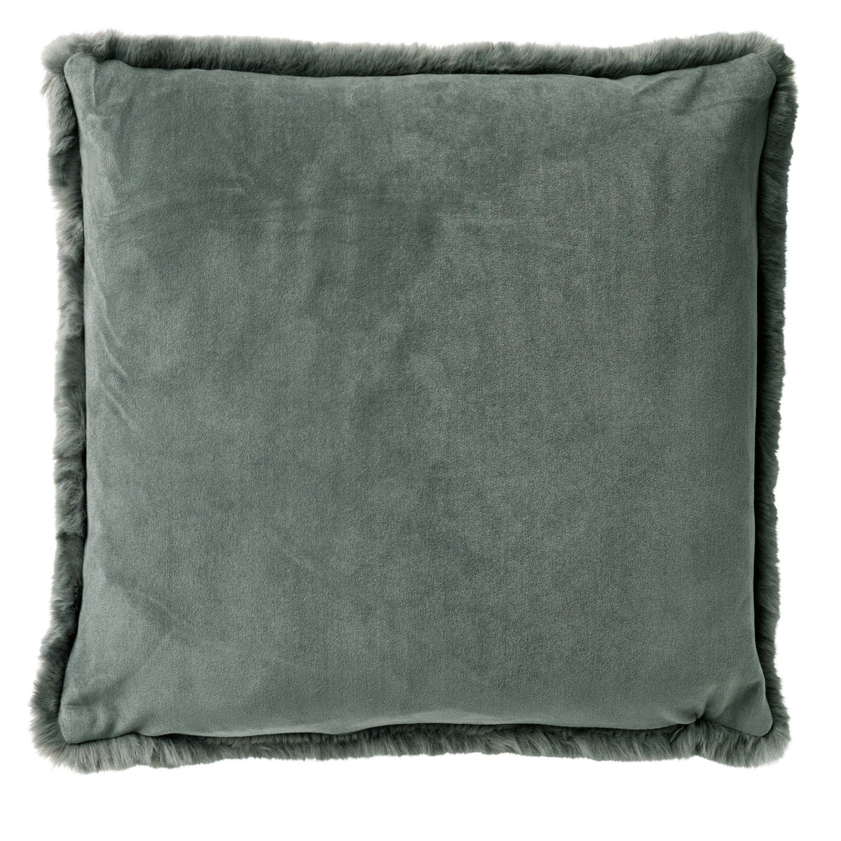 Dutch Decor Zaya - Kussen 45x45 cm - Imitatiebont look - Antraciet Grijs