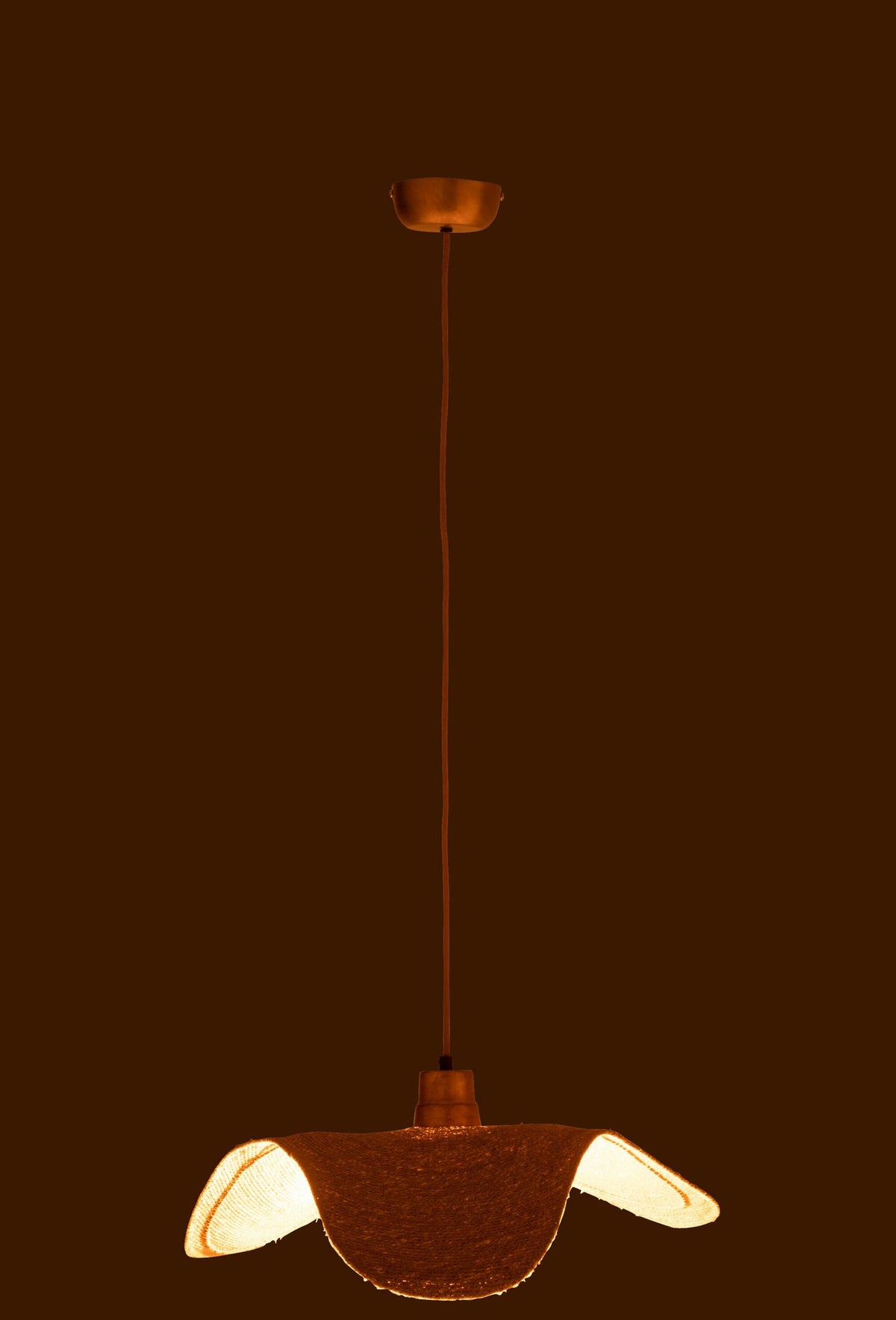 J-Line hangende Lamp Moonj - jute - naturel - small