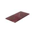 Marmer dienblad rechthoek L rood 20x40cm
