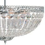 Plafondlamp Kristal Ø 47x38 cm Transparant IJzer Plafonniere