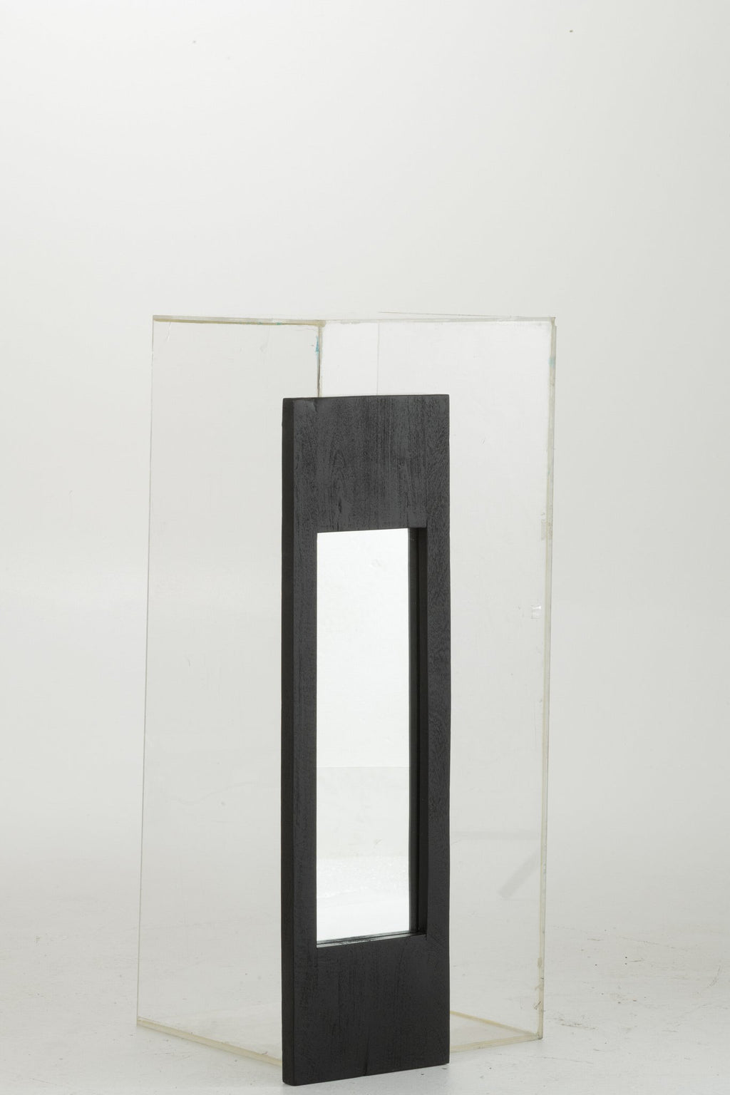 J-Line spiegel - hout - zwart - S