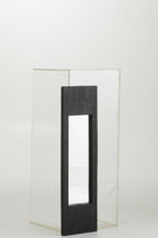 J-Line spiegel - hout - zwart - S