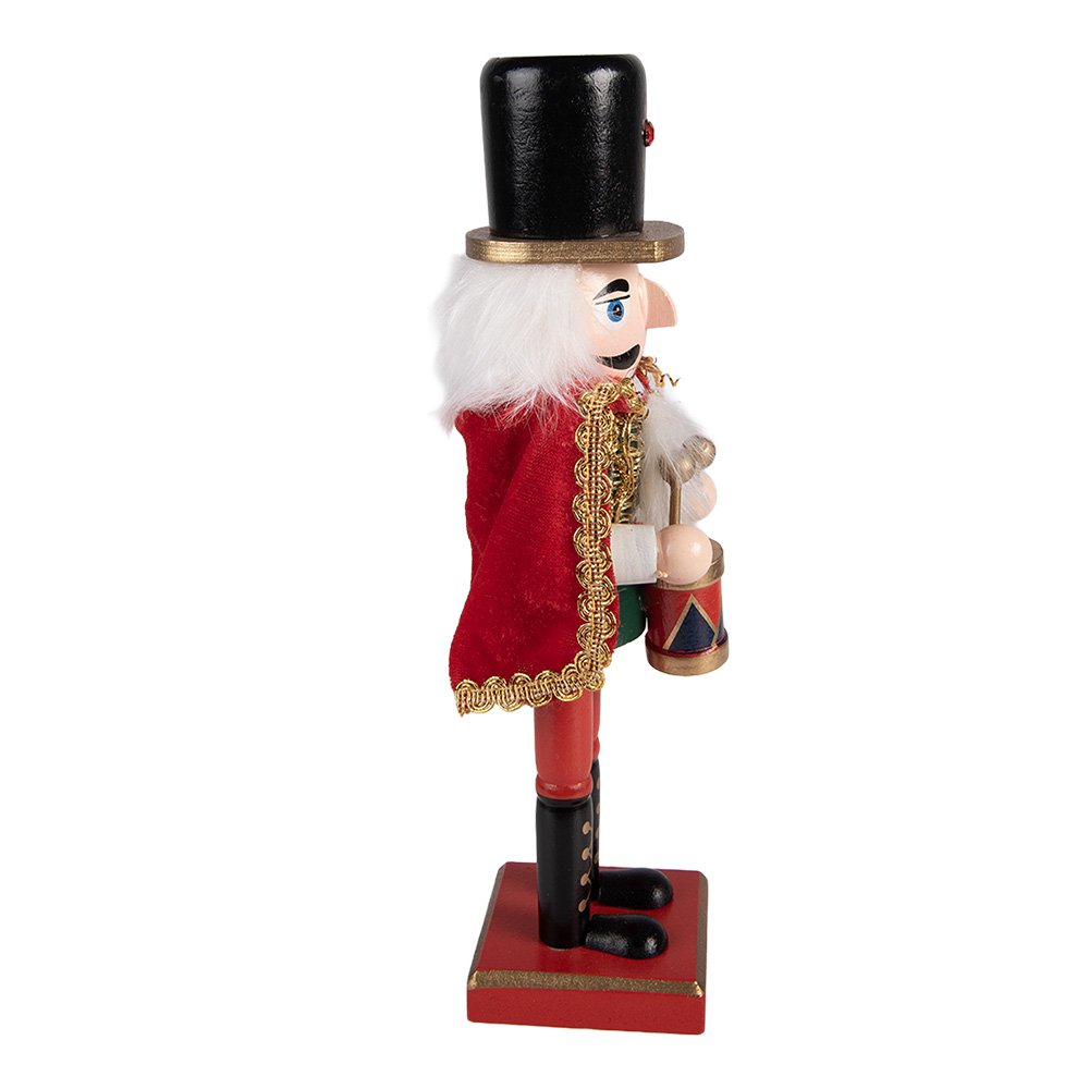 Kerstdecoratie Beeld Notenkraker 7x6x25 cm Rood Hout