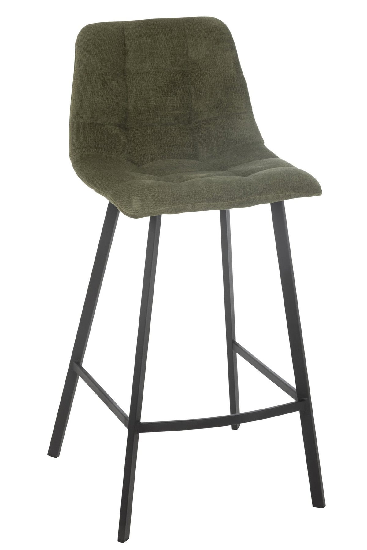 J-Line Barstoel Kent Metaal/Polyester Groen