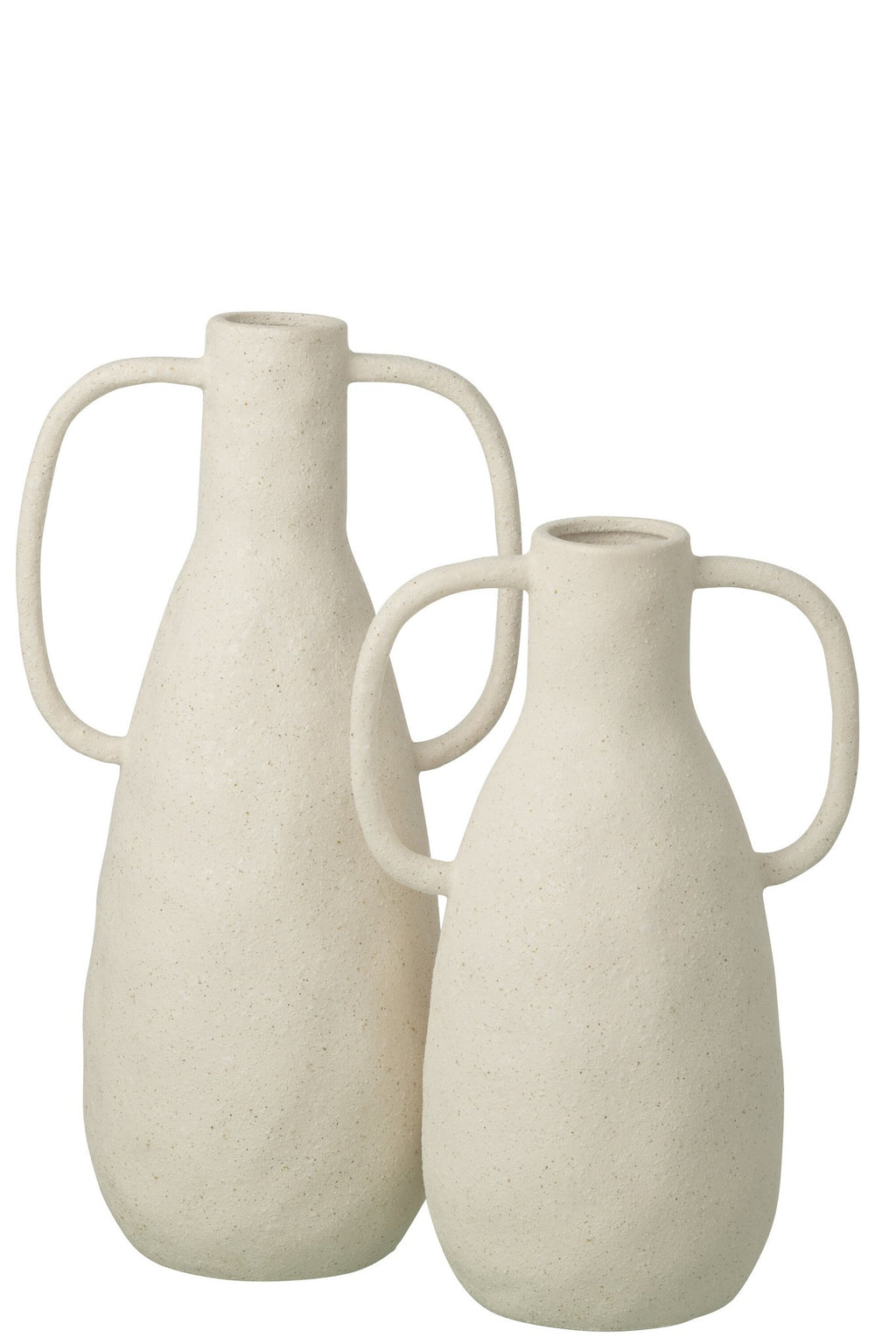 J-Line vaas Jodi - steengoed - wit - L