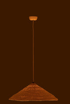 J-Line hangende Lamp Hoed Moonj - jute - licht naturel - small