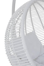 J-Line hangstoel Rond - staal - wit