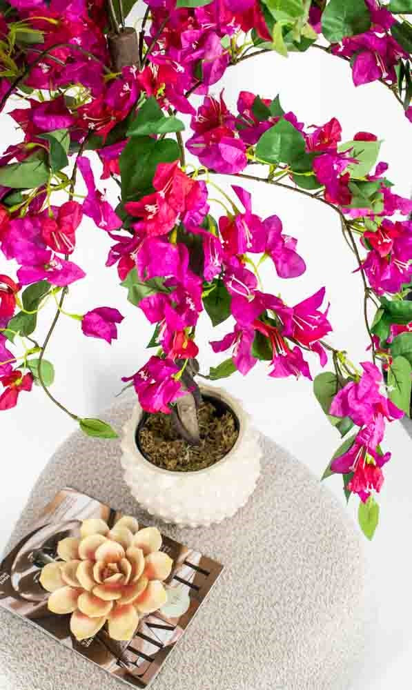 Kunstplant bougainvillea 90cm breed