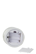 J-Line decoratie kerstboom Draaiend - glas - wit/transparant - S - LED