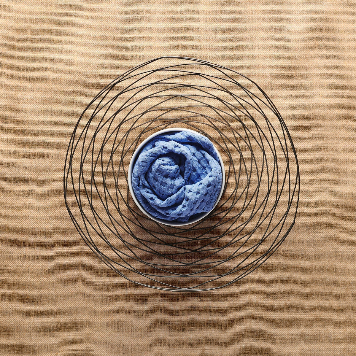 Katoenen wafelhanddoek - sneldrogend