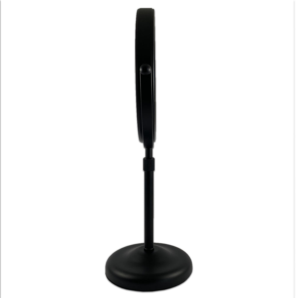 Make-up spiegel zwart verstelbaar Ø20cm/5x vergroting