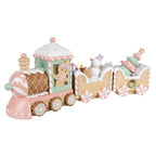 Kerstdecoratie Trein 45x12x19 cm Beige Kunststof