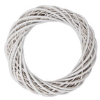 Krans Ø 40x7 cm Wit Rotan