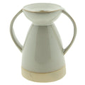 Kandelaar 9 cm Beige Porselein Kaarsenstandaard