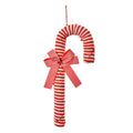 Kersthanger Zuurstok 36 cm Rood Wit Kunststof