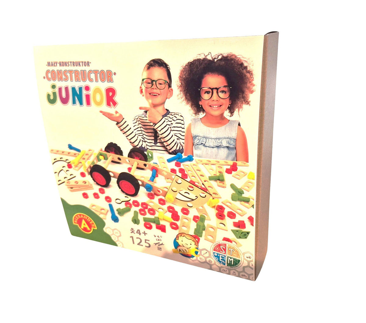 Constructieset Constructor Junior van hout- 125 onderdelen