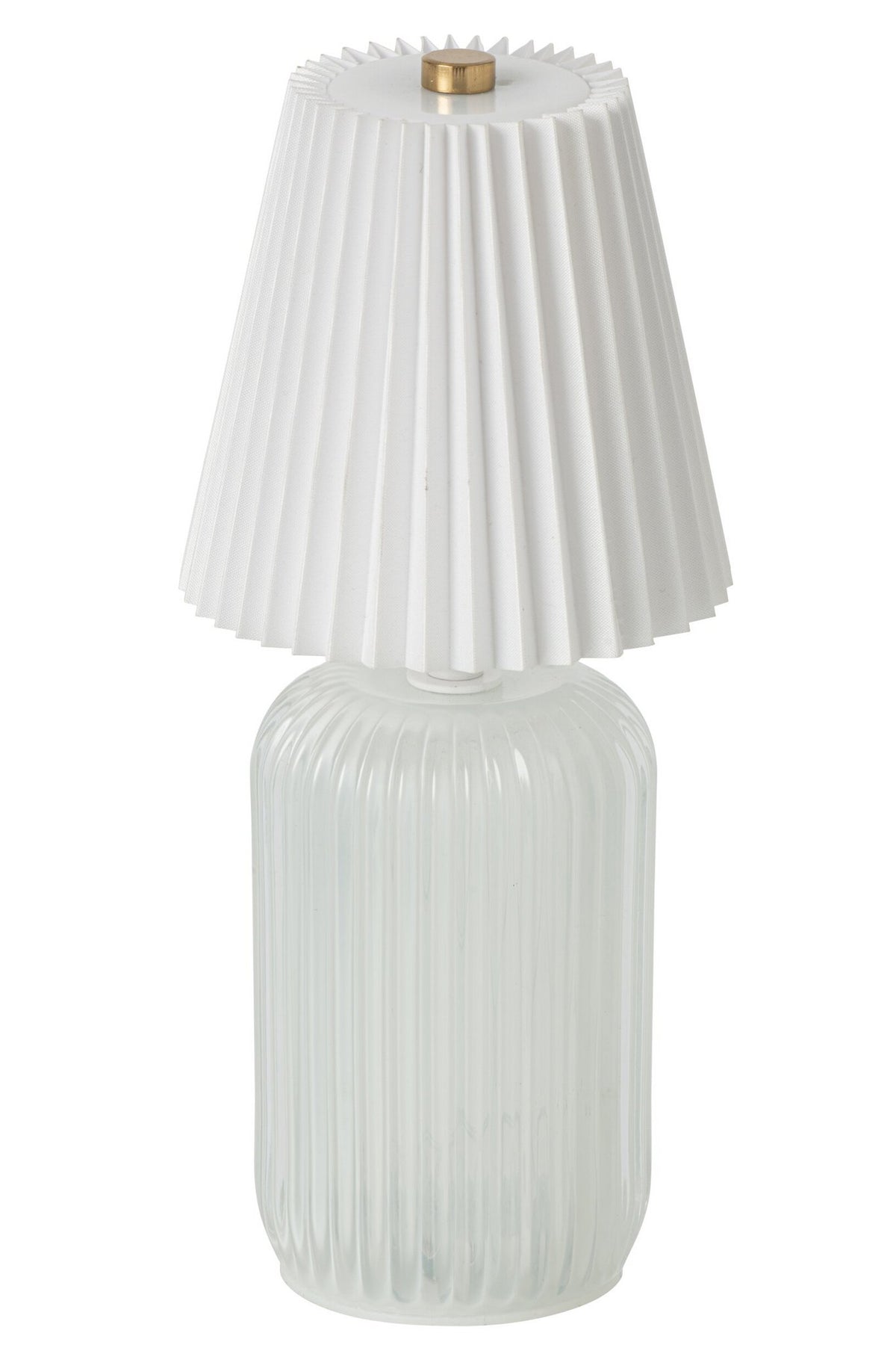 J-Line Tafellamp - glas - gebroken wit