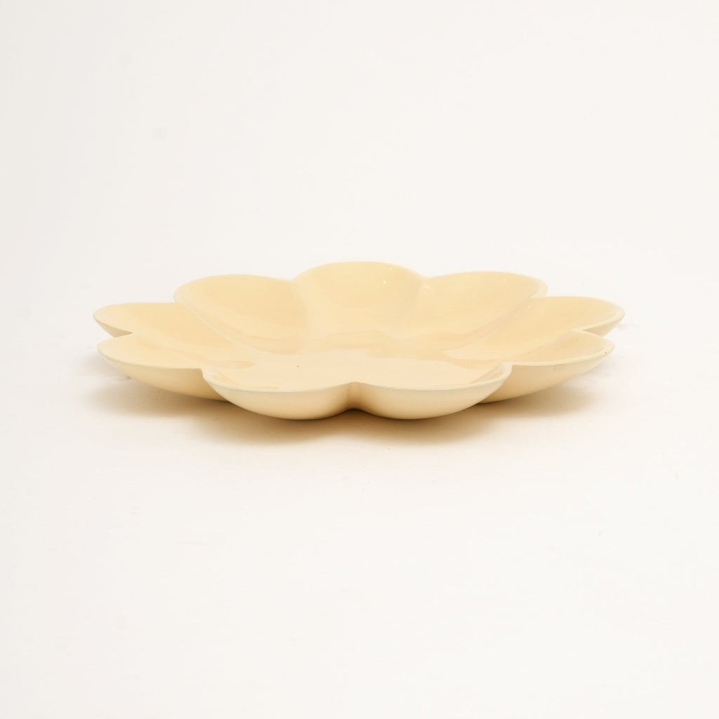 Modern decoratief aluminium dienblad – beige poedercoating